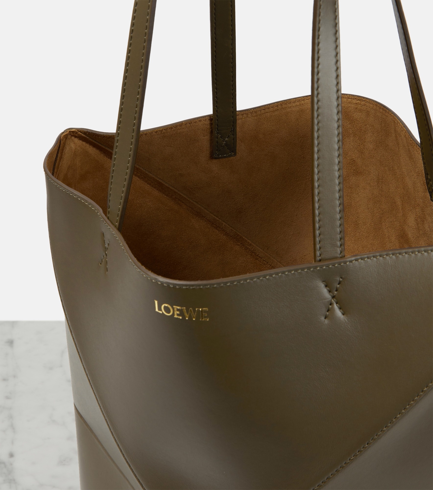 Puzzle Fold Medium leather tote bag - 3