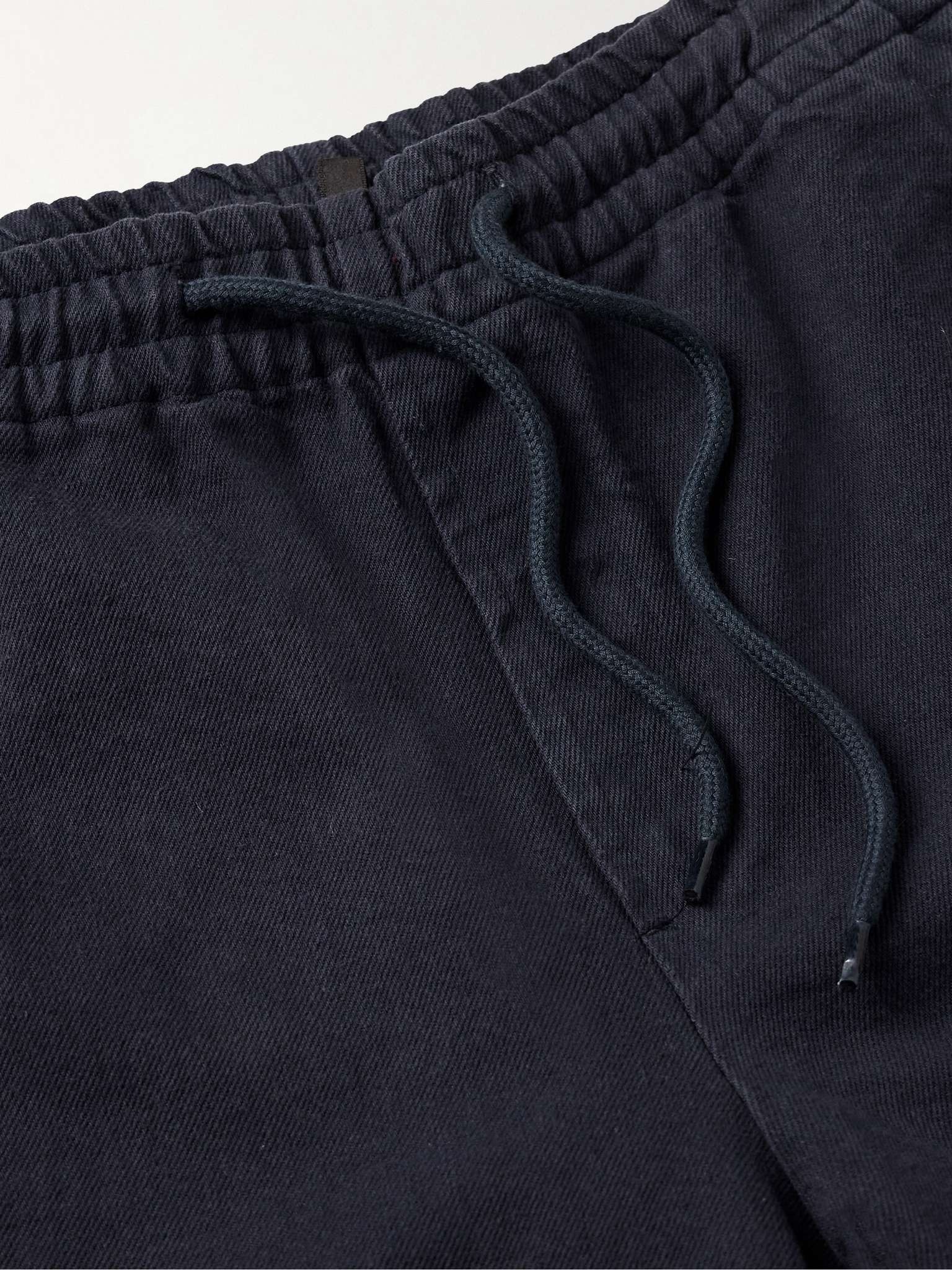 Vincent Straight-Leg Cotton-Twill Drawstring Trousers - 3