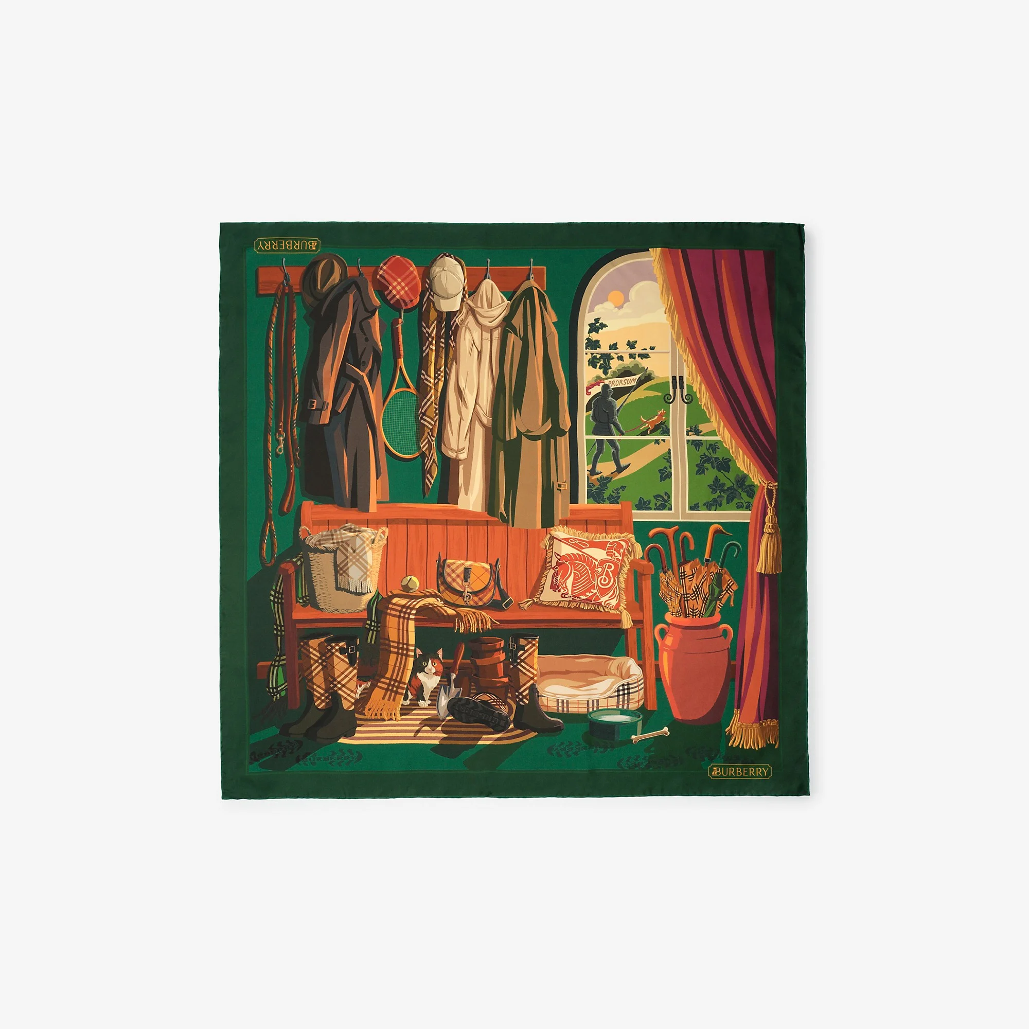 Knight & Day Silk Scarf - 1
