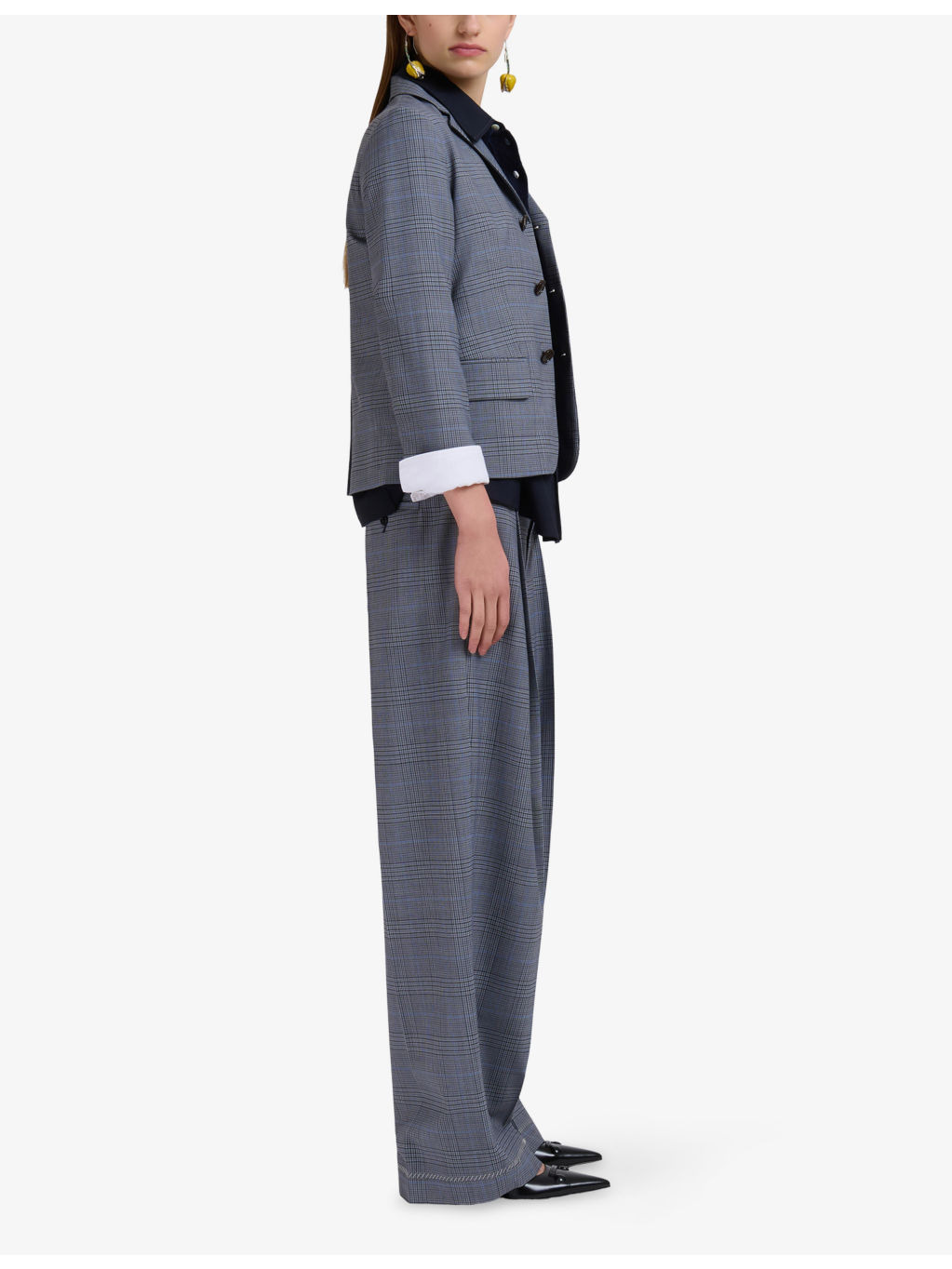 Contrast-Cuff Relaxed-Fit Wool Shirt - 2