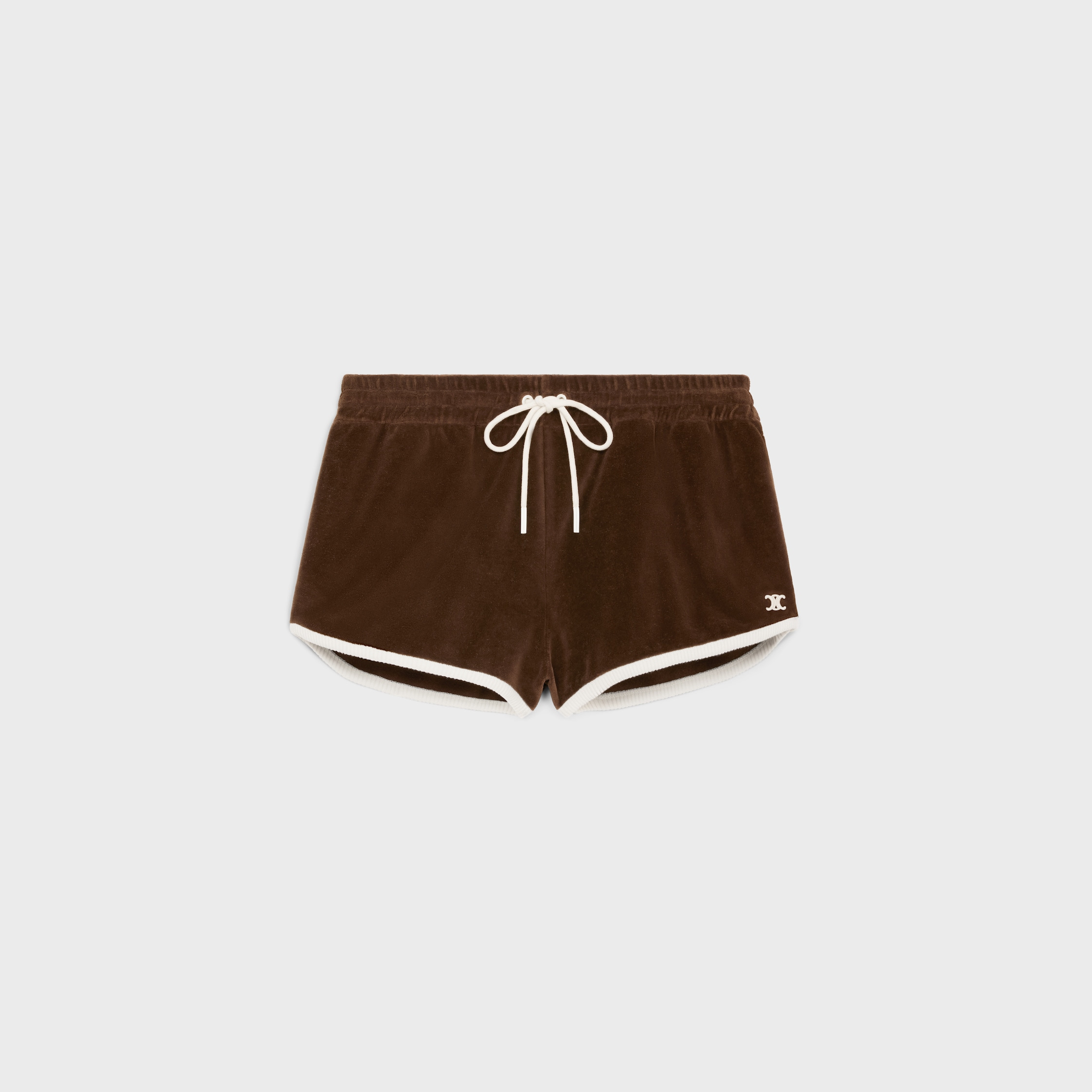 celine mini shorts in velvet jersey - 1