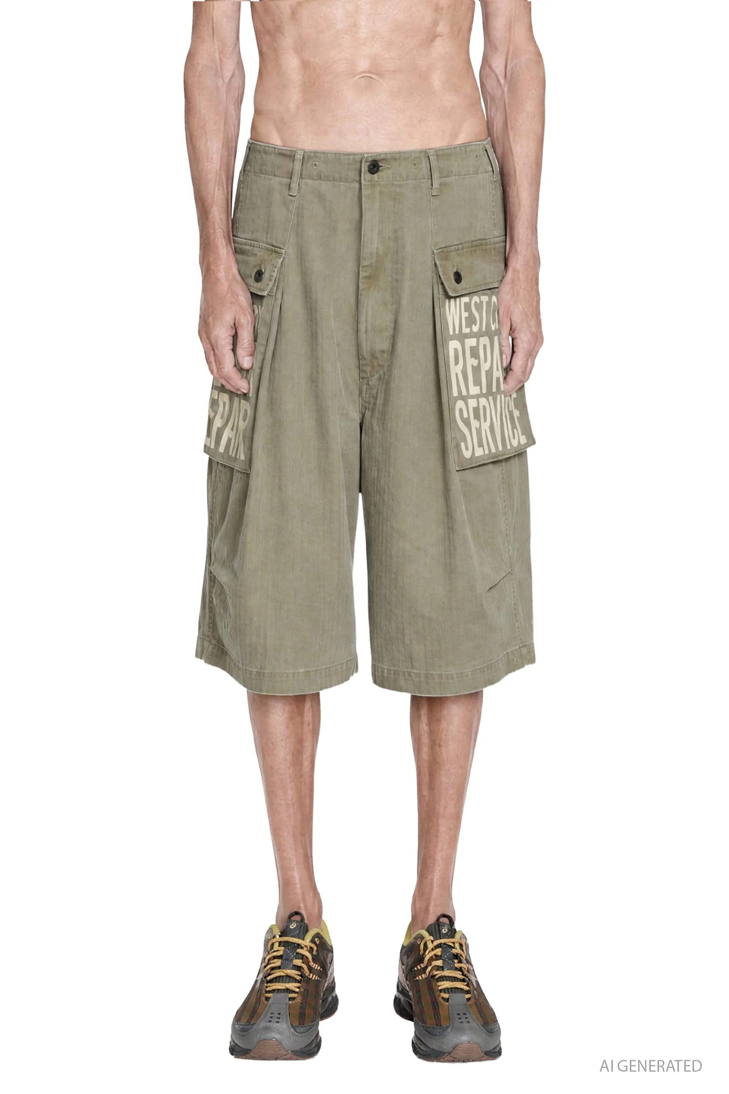 Herringbone Jumbo Monkey Shorts - 1