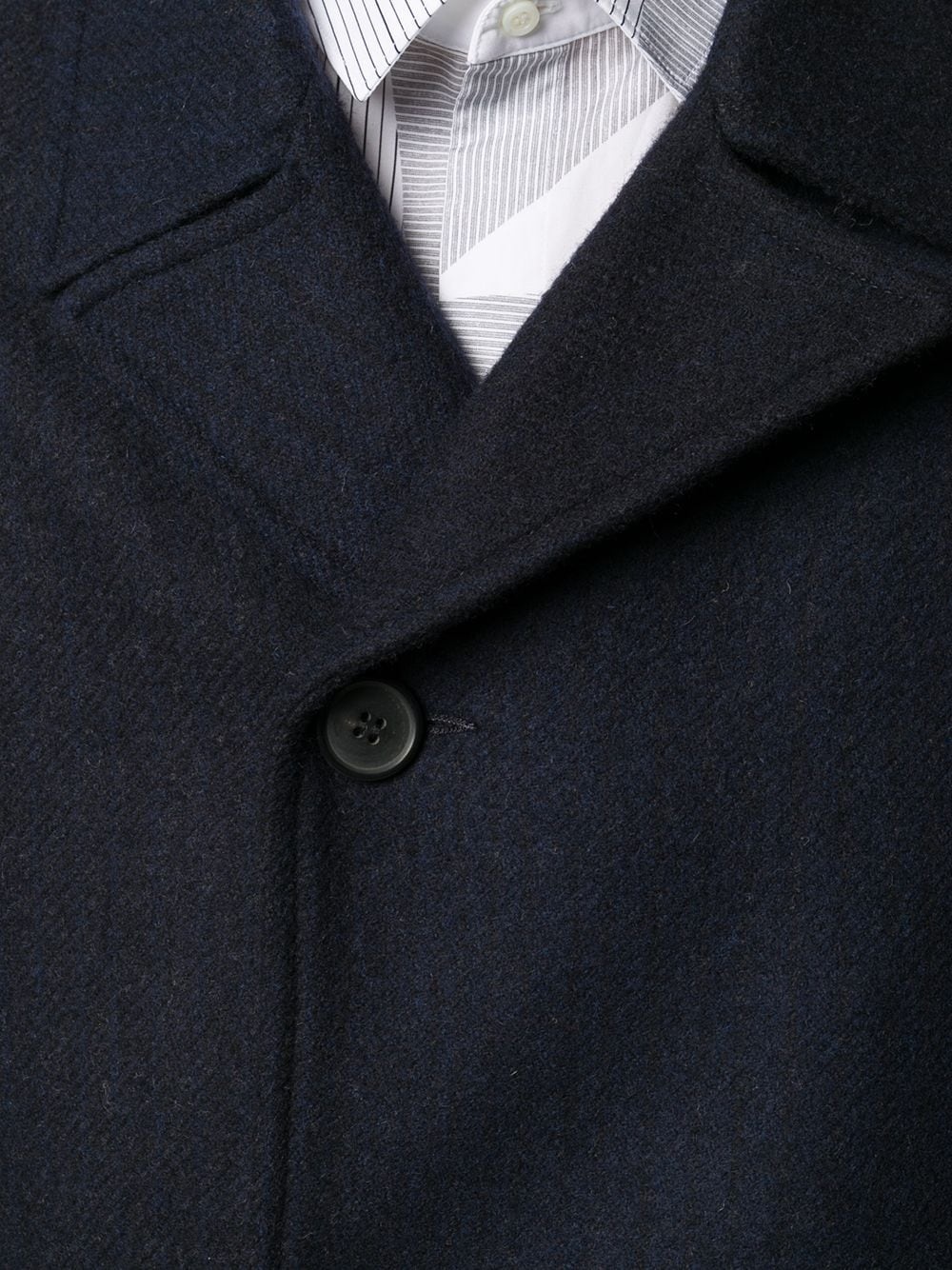 Collier's single-breasted wool coat - 5