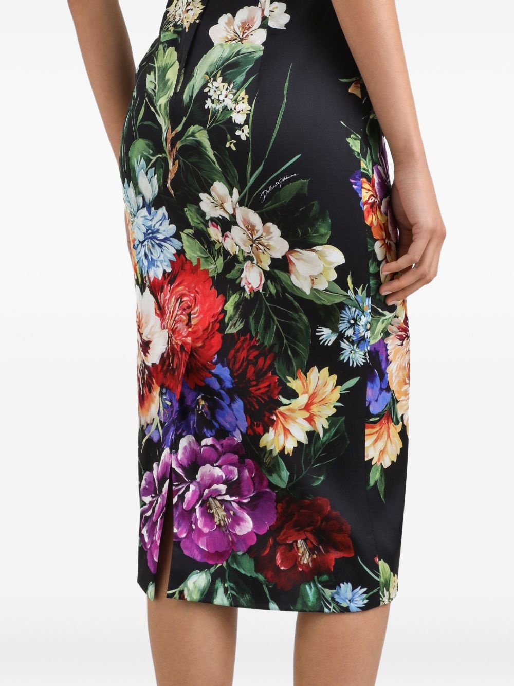 floral-print midi dress - 5