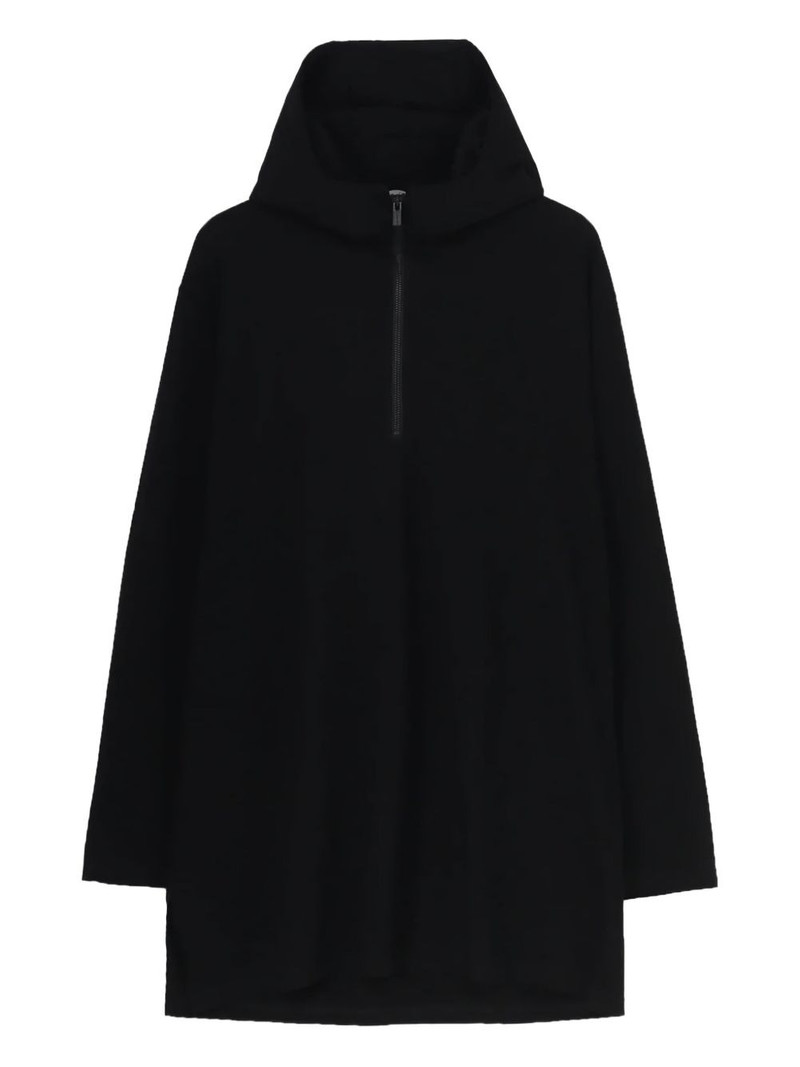 padded half-zip hoodie 1