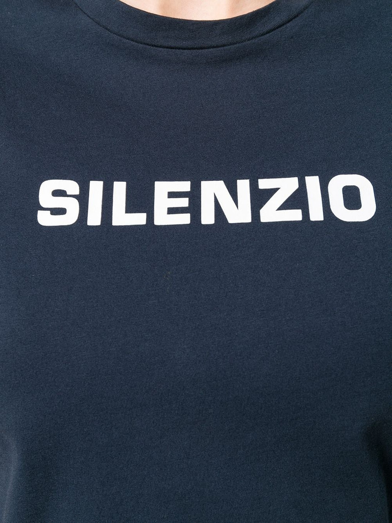 Silenzio print T-shirt 5