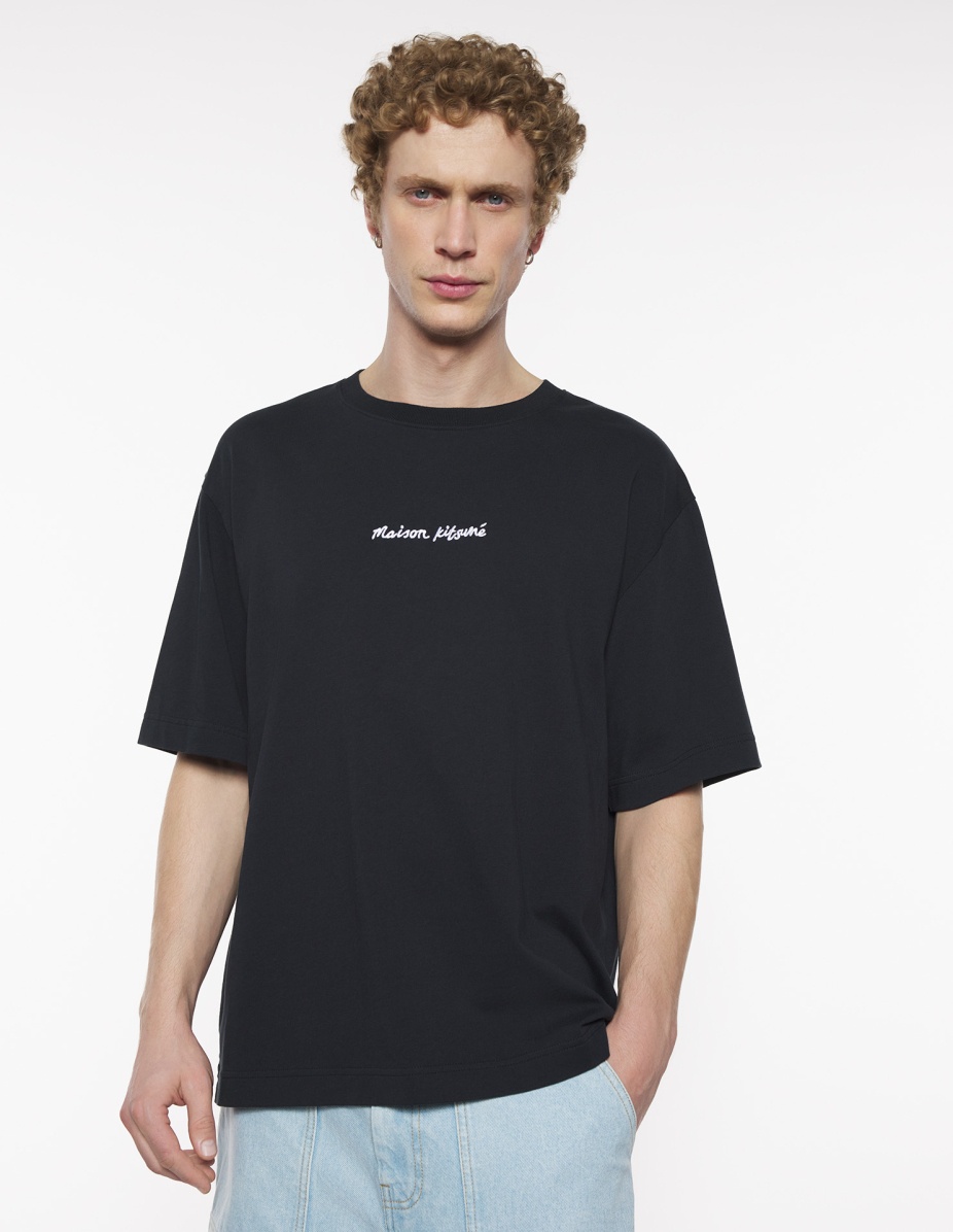 Maison Kitsuné MAISON KITSUNE EMBROIDERY OVERSIZE TEE-SHIRT