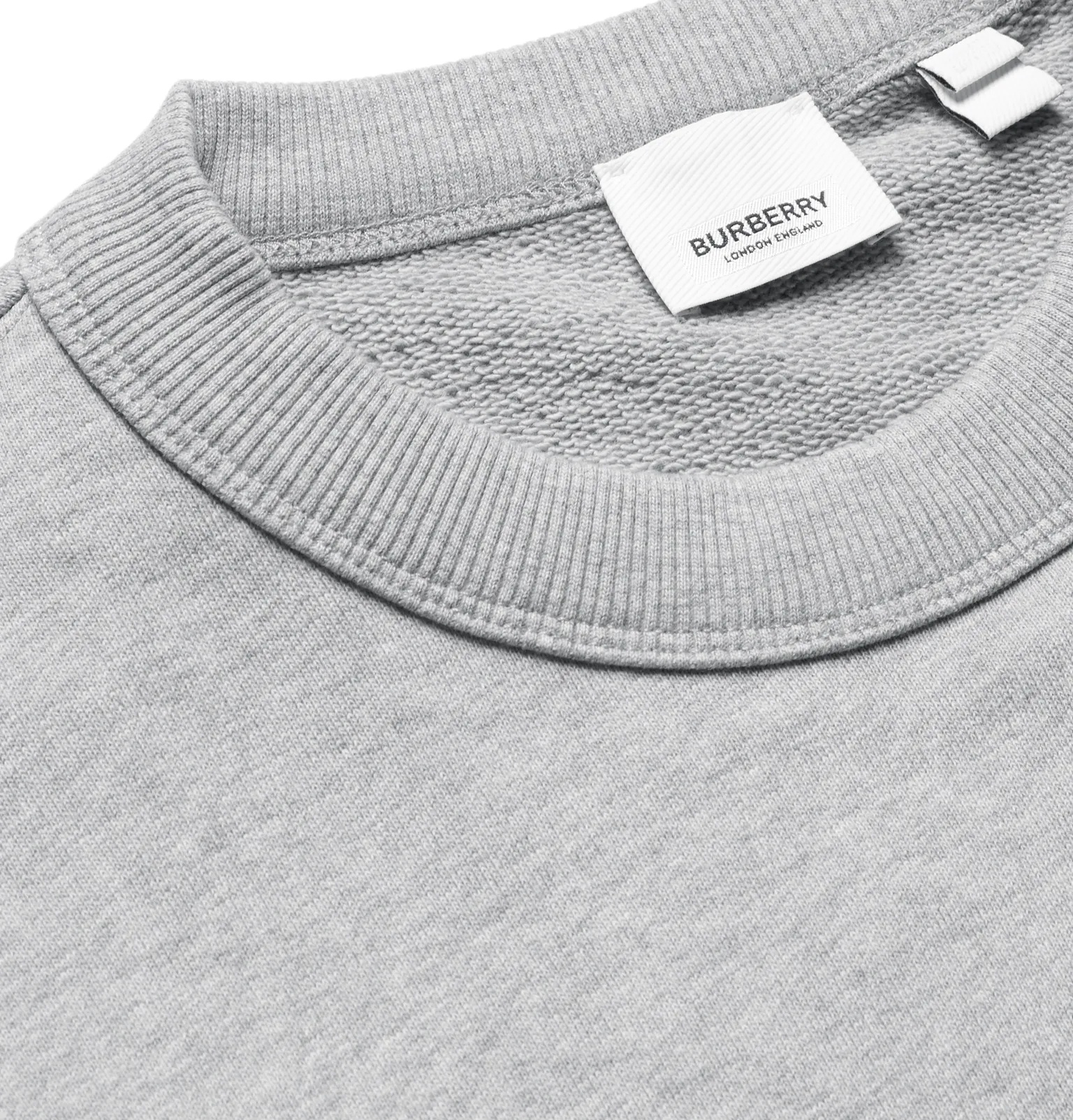 Logo-Print Mélange Loopback Cotton-Jersey Sweatshirt - 6