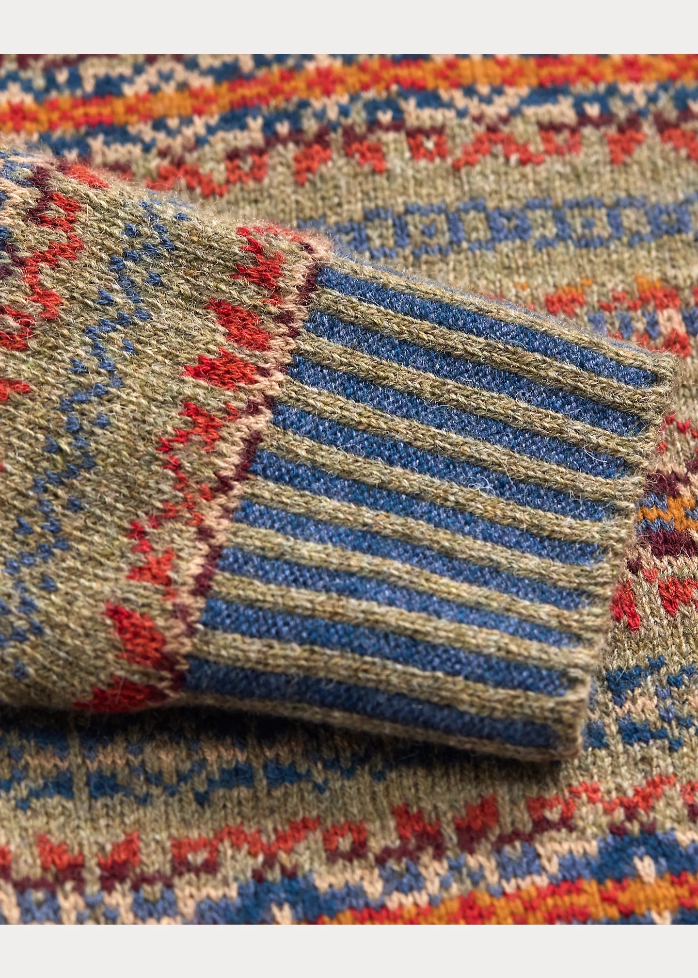 Hand-Embroidered Fair Isle Sweater - 5