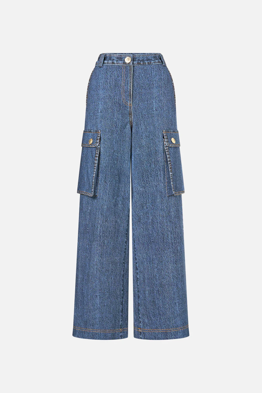 RELAXED TERRY PANT WITH POCKET DETAIL - 1
