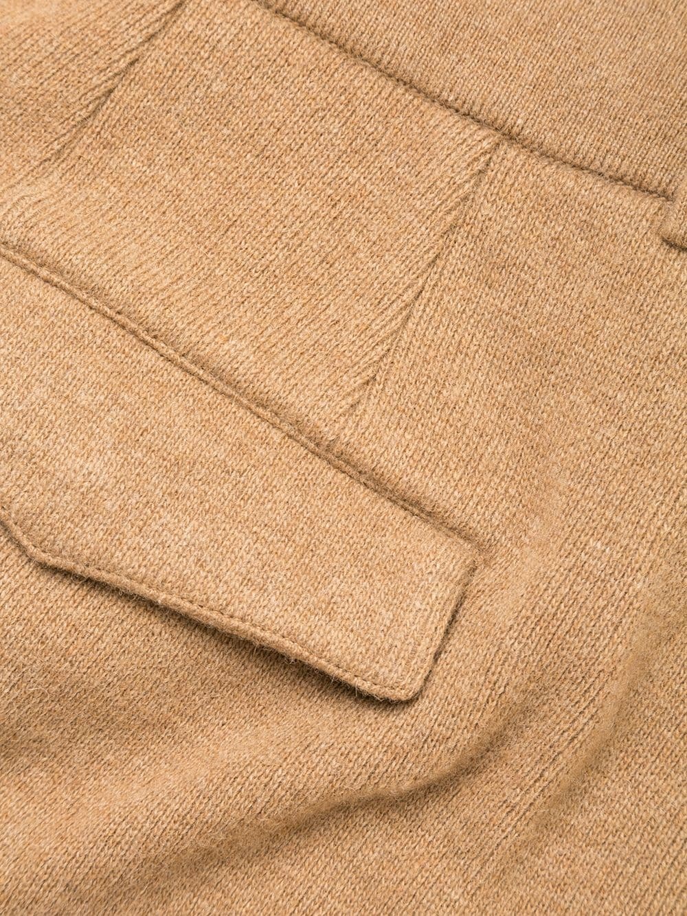 pleat-detailing wool trousers - 7