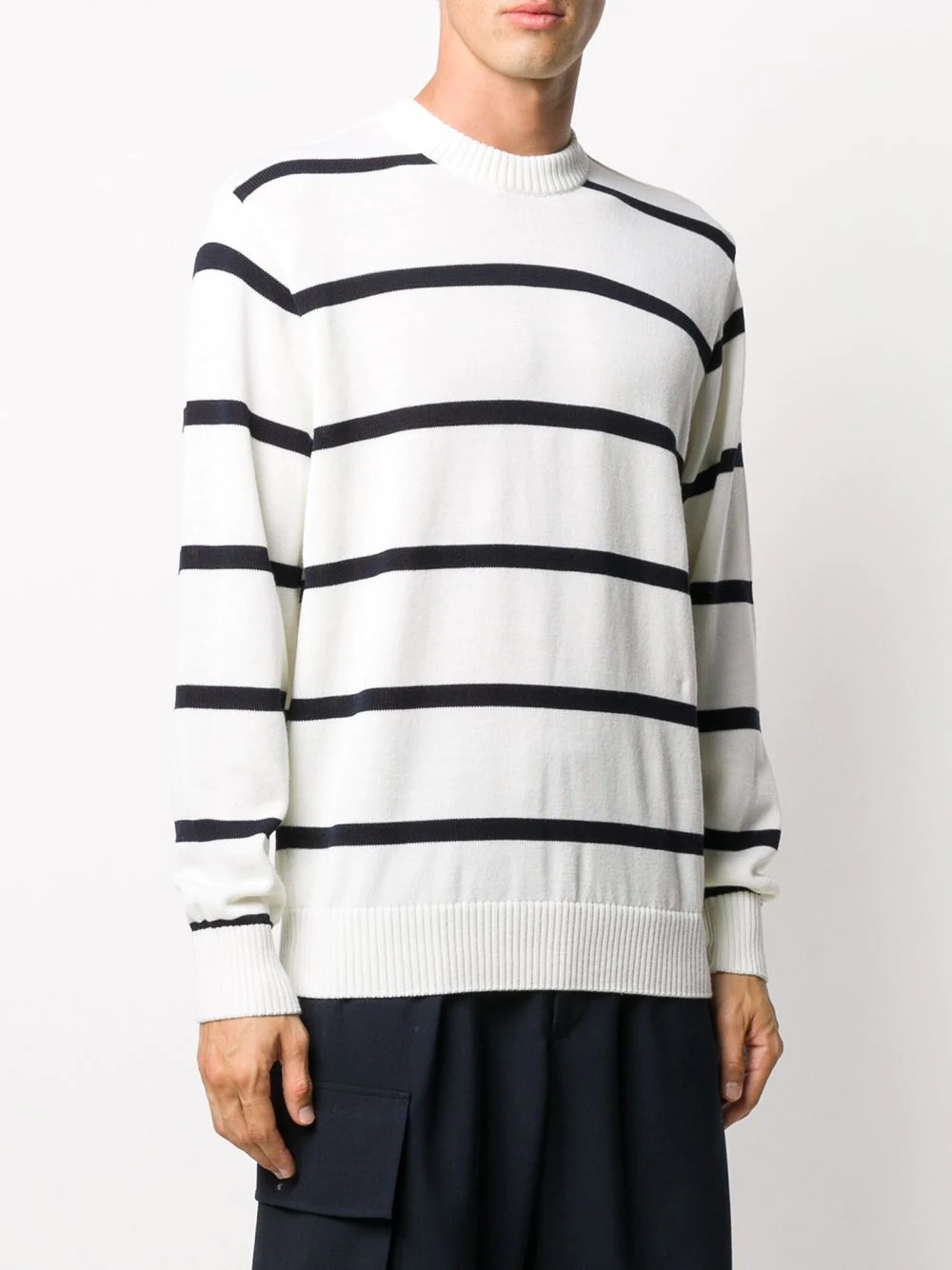 striped knit jumper - 3