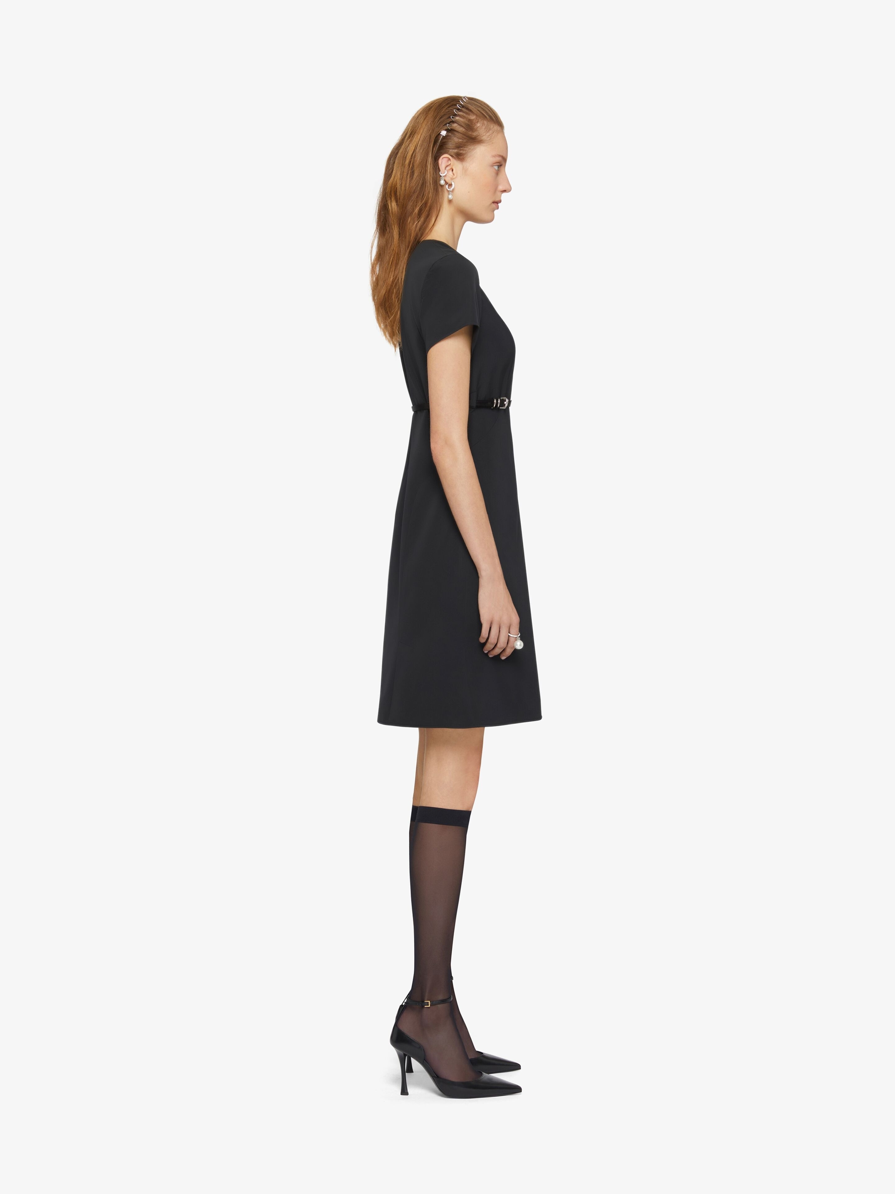 VOYOU DRESS IN COTTON TAFFETAS - 3