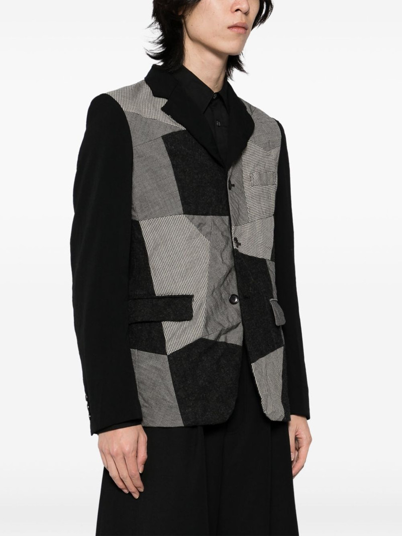 BLACK COMME des GARÇONS panelled blazer outlook
