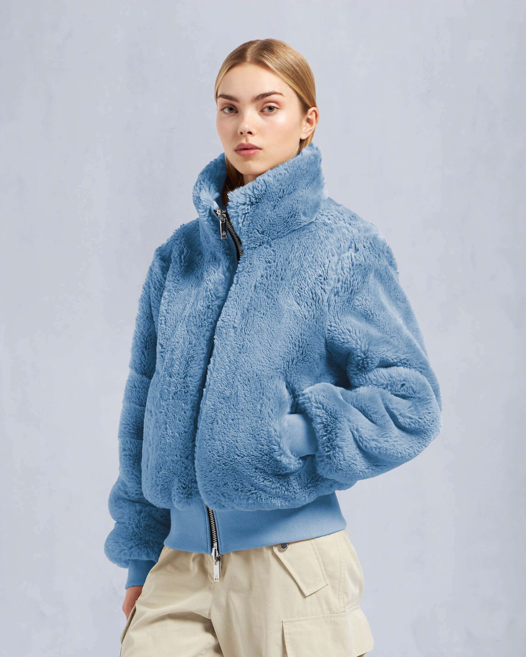 DEBBIE BUNNY SATIN BOMBER JACKET - 8