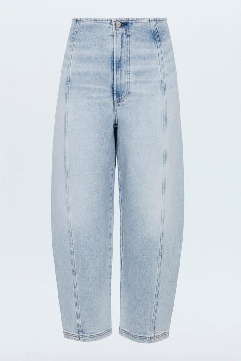 BLAIR HIGH RISE SEAMED BARREL JEAN - PRISTINE 1