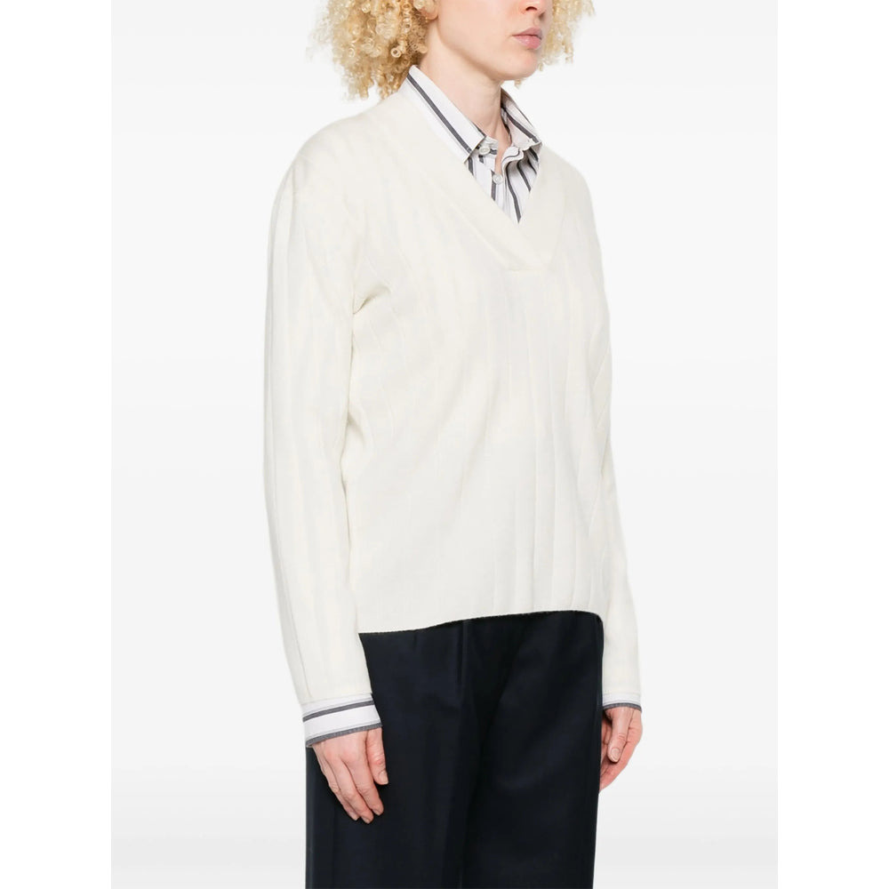 Max Mara White Knitwear - Jumpers Women - 5