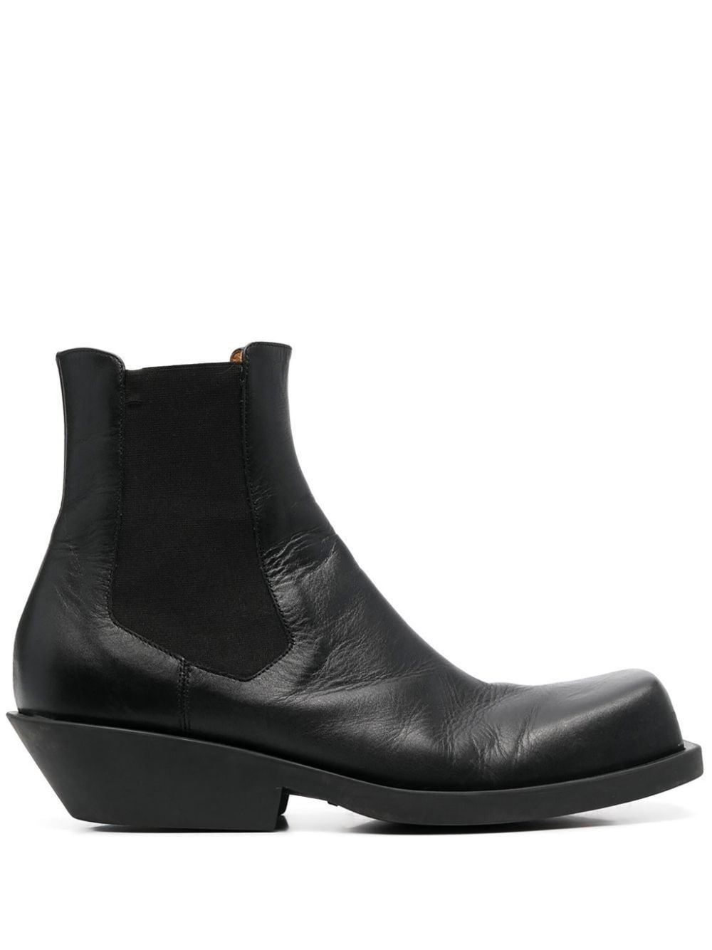 black leather chelsea boots - 1