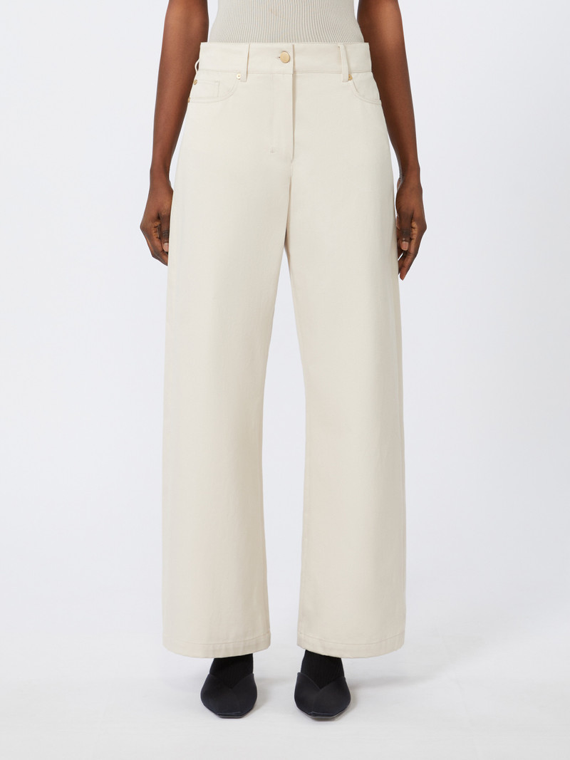 VALERIA Cotton gabardine trousers 3