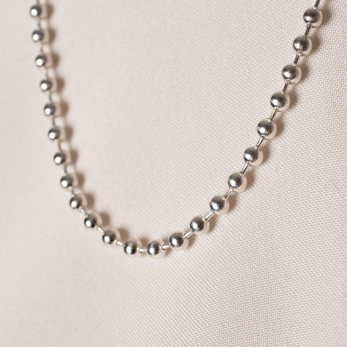 CS-BAL3-24 GOOD ART HLYWD Ball Chain Necklace 3 at 24" - Sterling Silver - 4