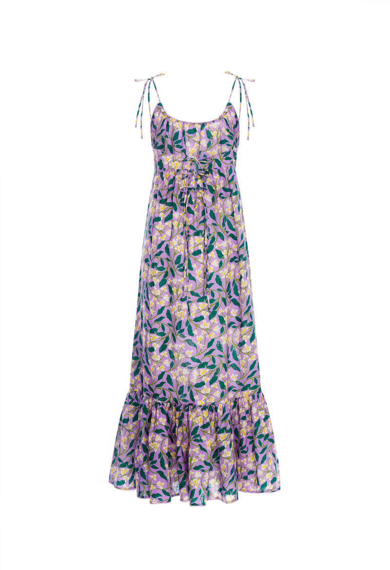 Bossa Dos Gardenias Lila Maxi Dress 3