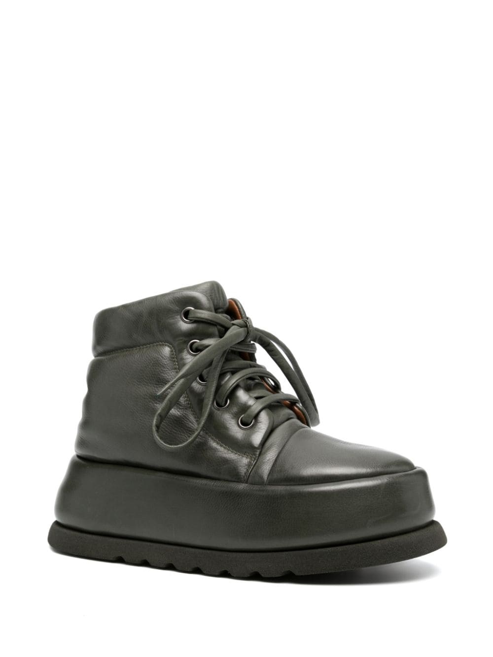 40mm platform leather boots - 2