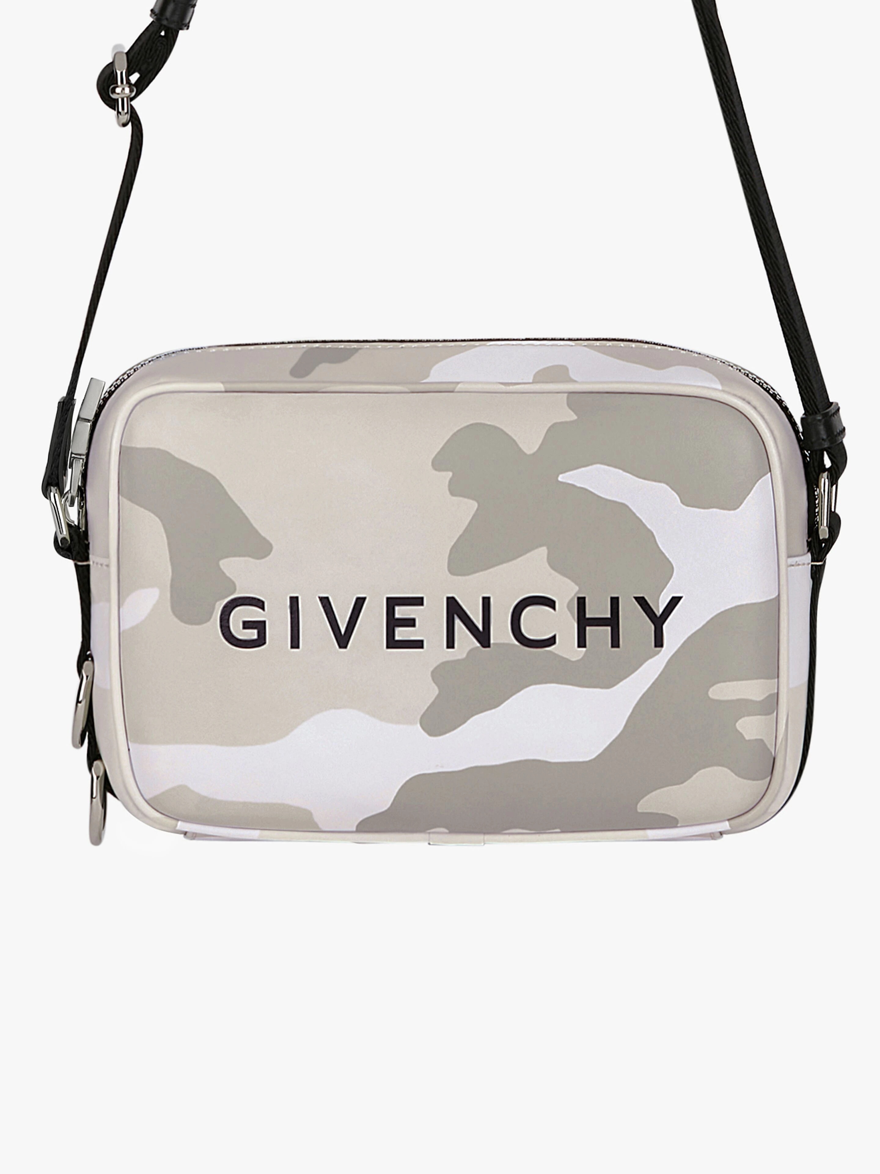 G-ESSENTIALS CAMERA BAG IN CAMO PRINTED LEATHER - 6