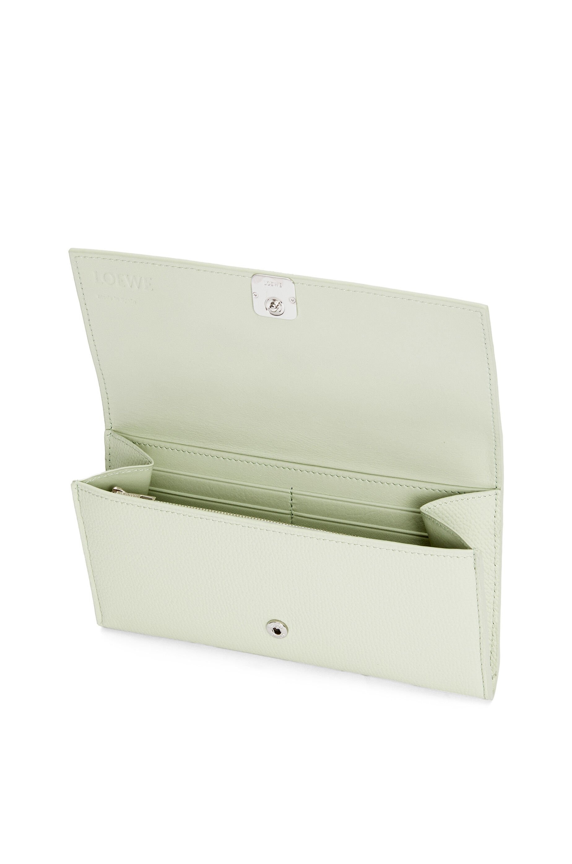 Anagram continental wallet in pebble grain calfskin - 3