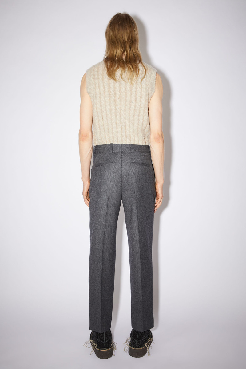 Pinstriped trousers - Grey Melange 3