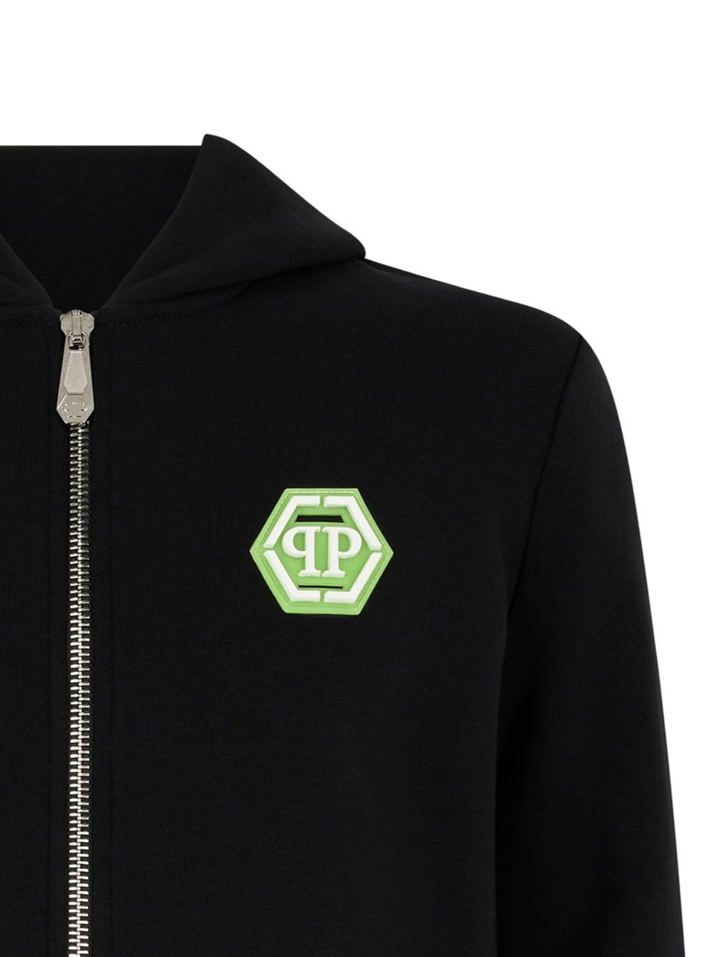 PHILIPP PLEIN zip fastenig hooded jacket outlook