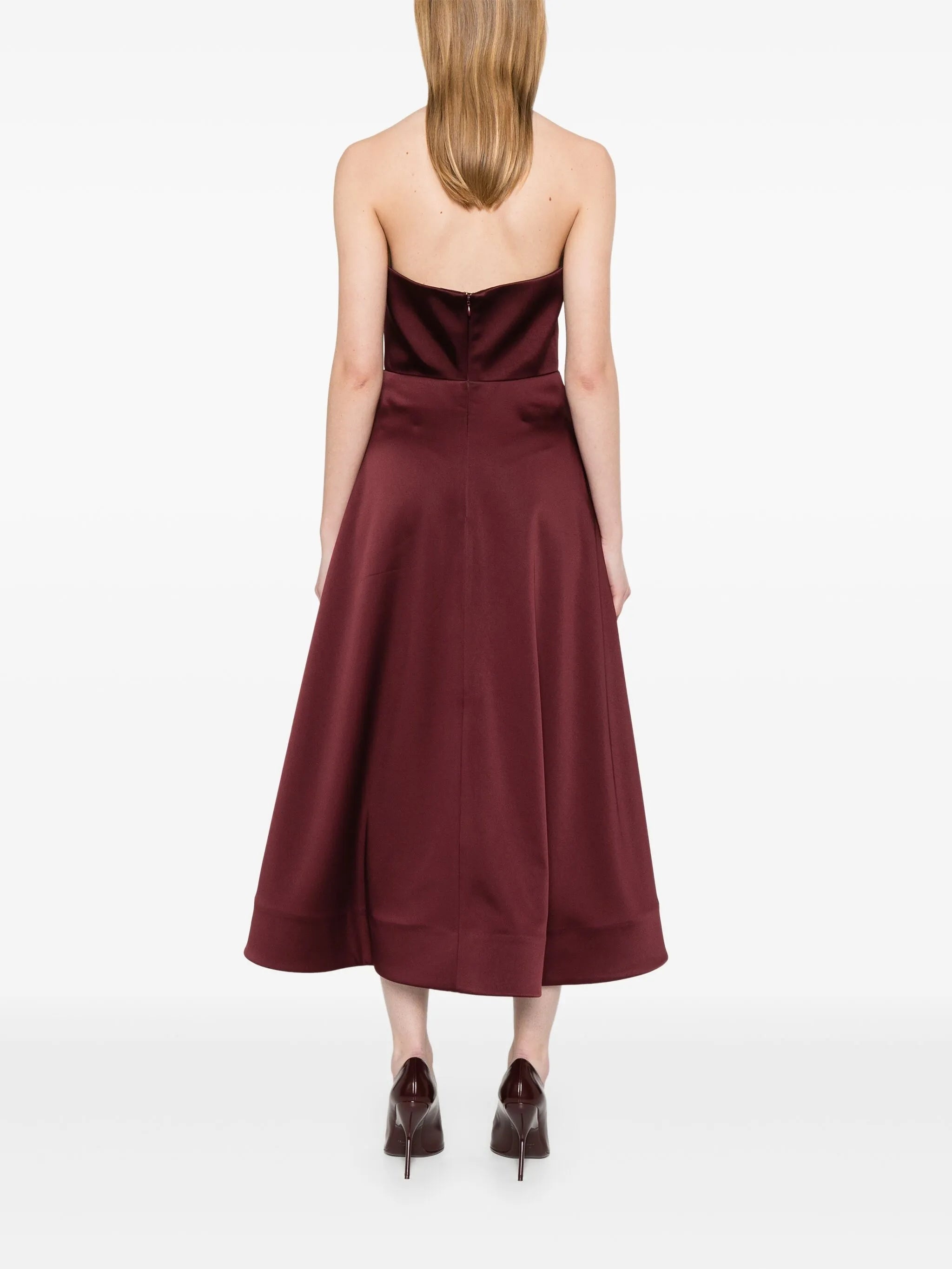 Merlot Midi Dress - 3