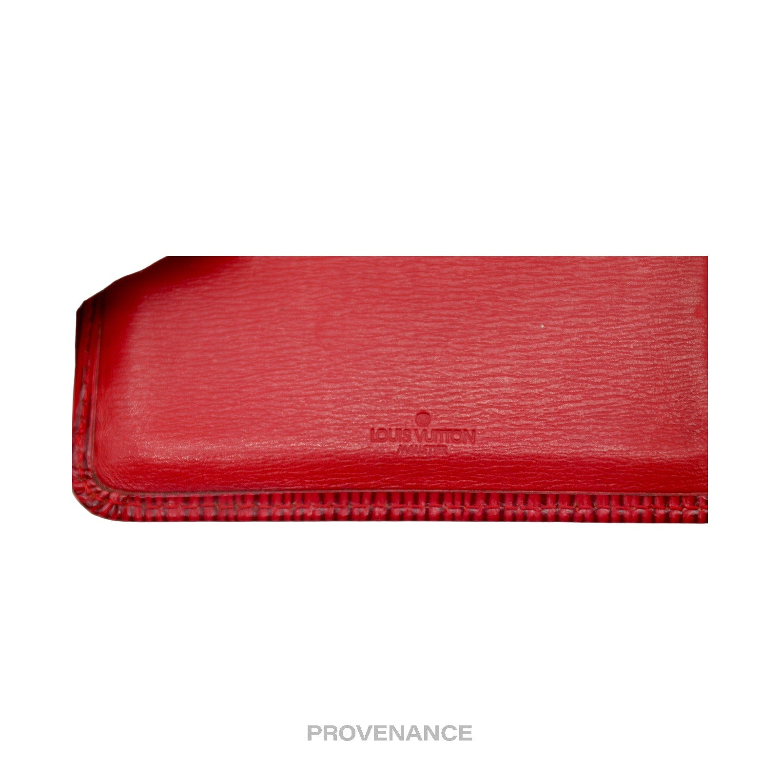 Louis Vuitton "MALLETIER" PO Wallet - Red Epi - 8