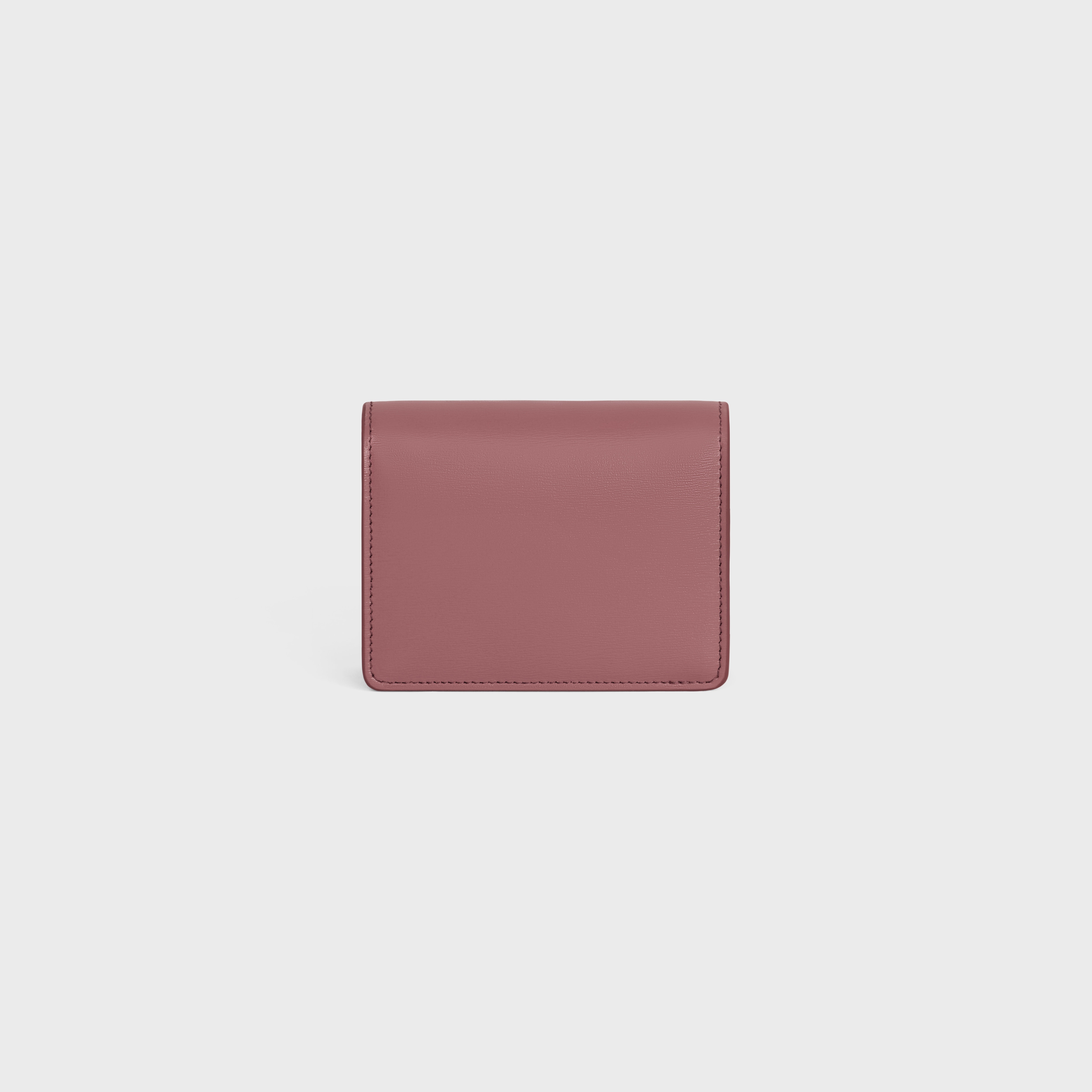 BUSINESS CARD HOLDER TRIOMPHE in SHINY CALFSKIN - 3