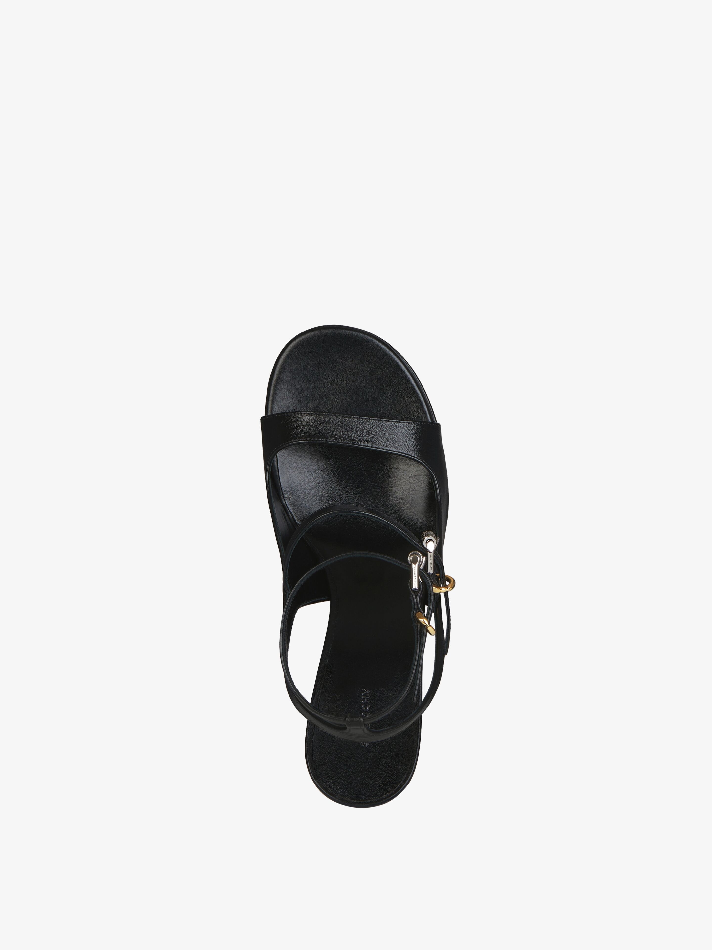 VOYOU PLATFORM SANDALS IN LEATHER - 5