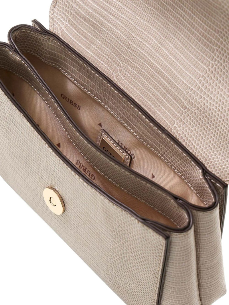 Melinda lizard-effect chain satchel bag 3