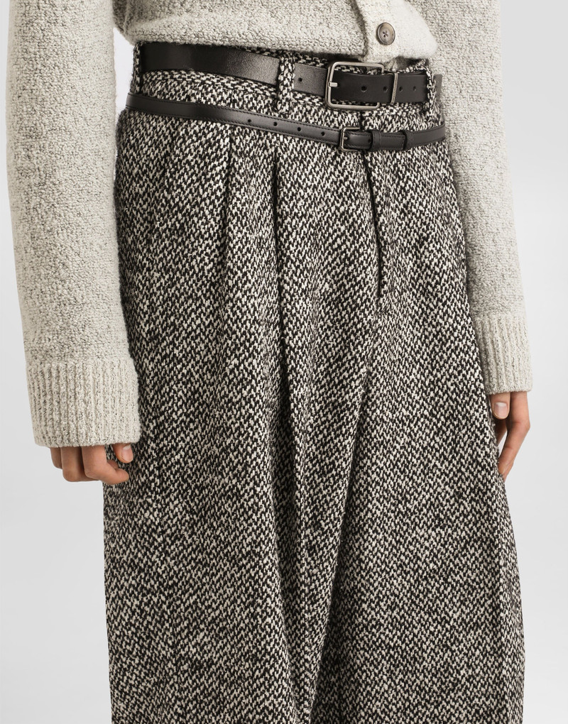 Wool blend dotted trousers 4