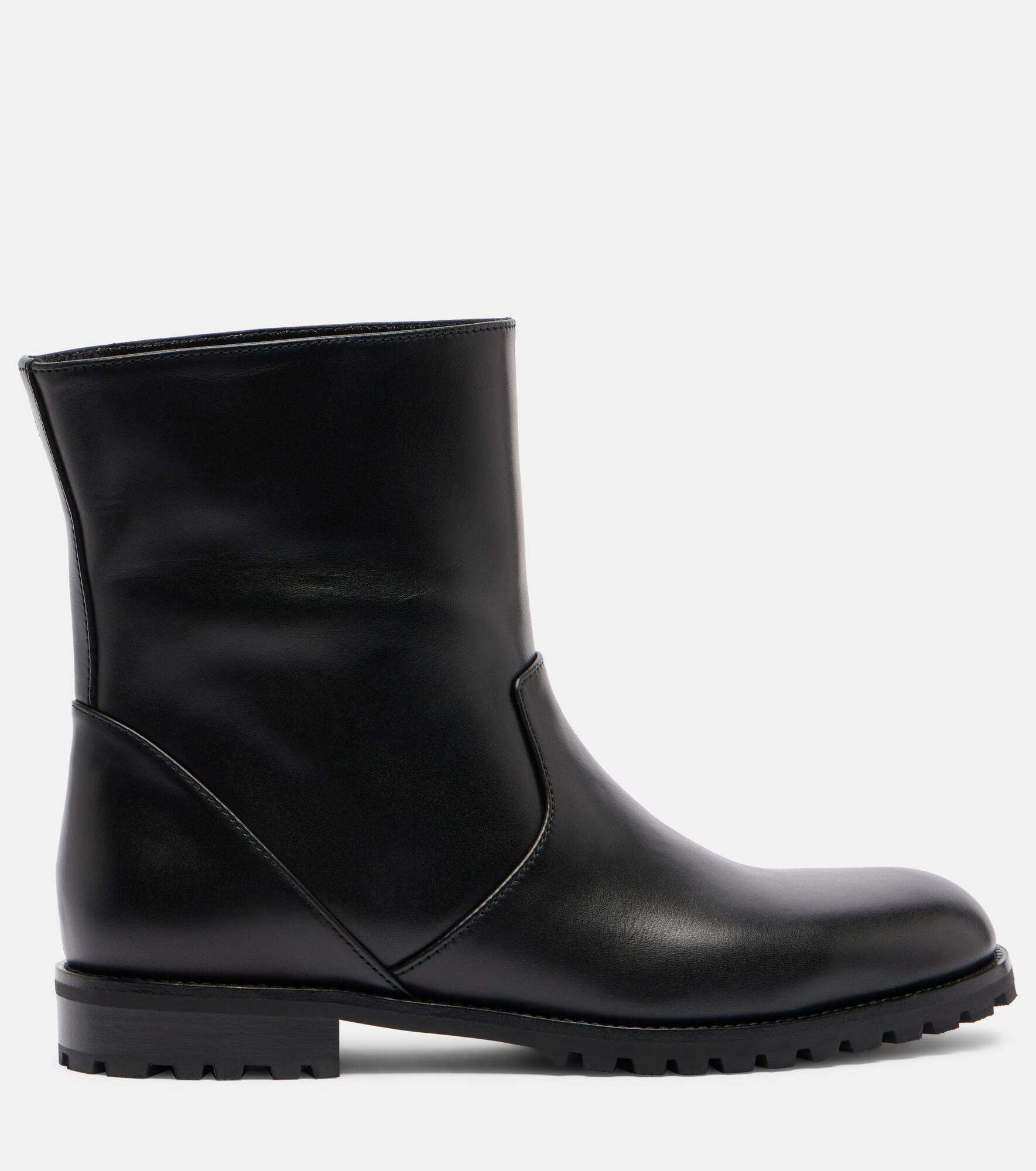 Leather ankle boots - 4