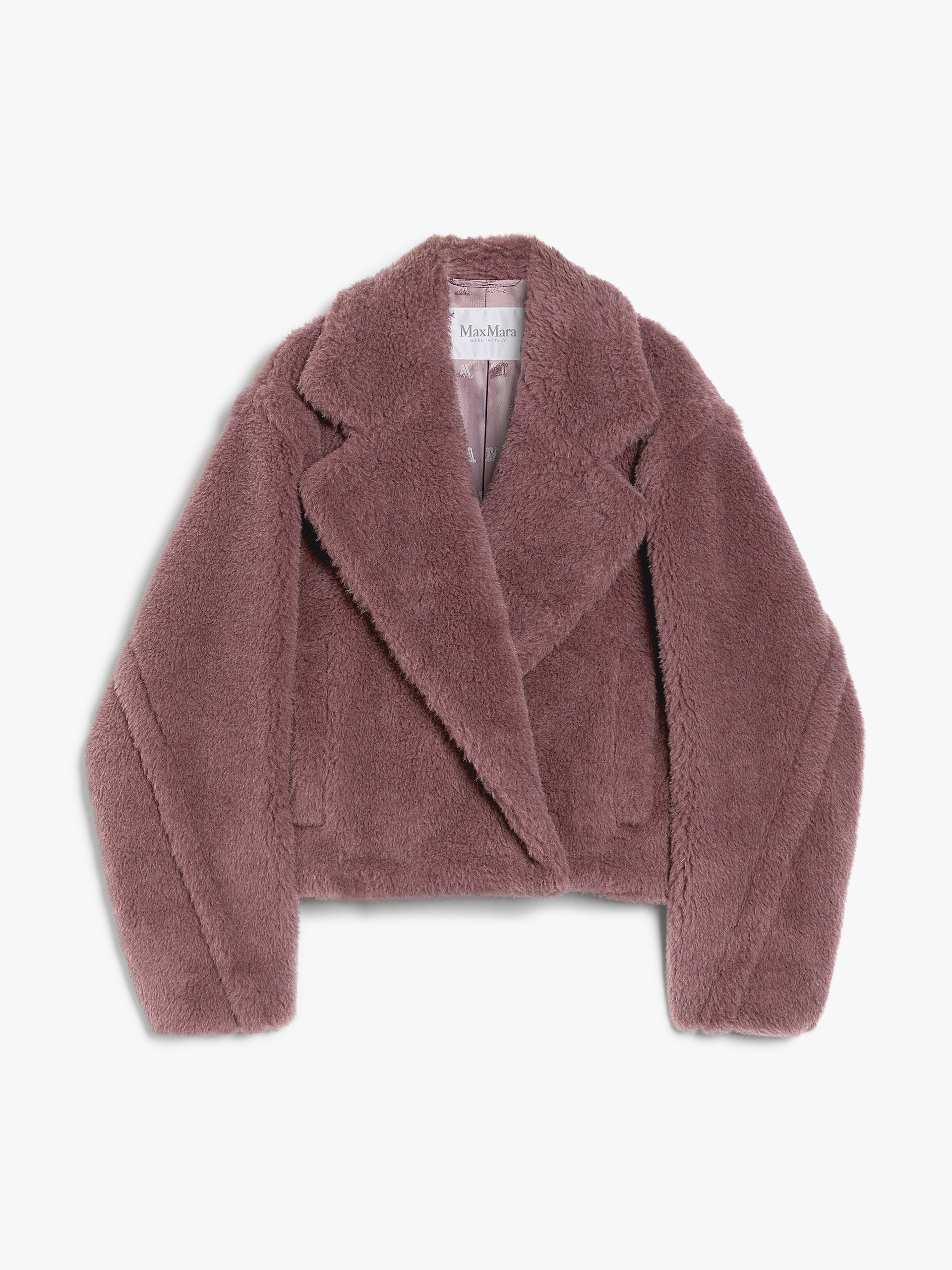 ジャケット MAX MARA TEDDY BEAR ICON CROP COAT IN WOOL AND ALPACA Cropped Teddy Bear Icon Coat in alpaca and wool, white