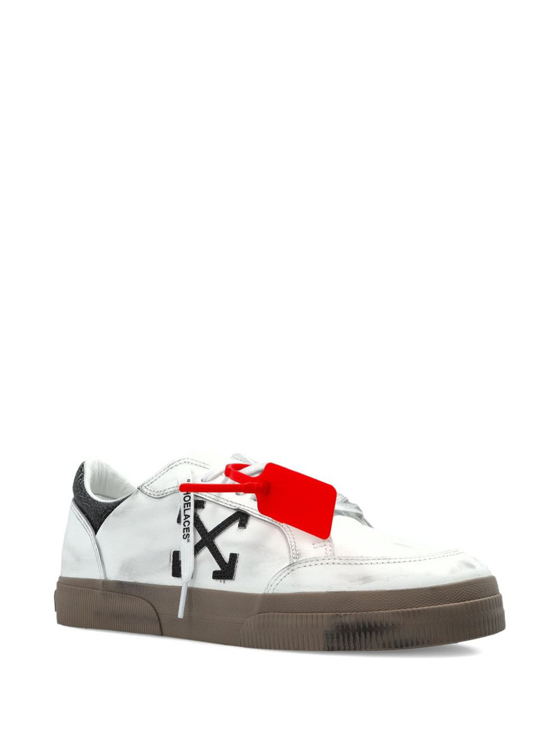 Off-White arrow-motif leather sneakers outlook