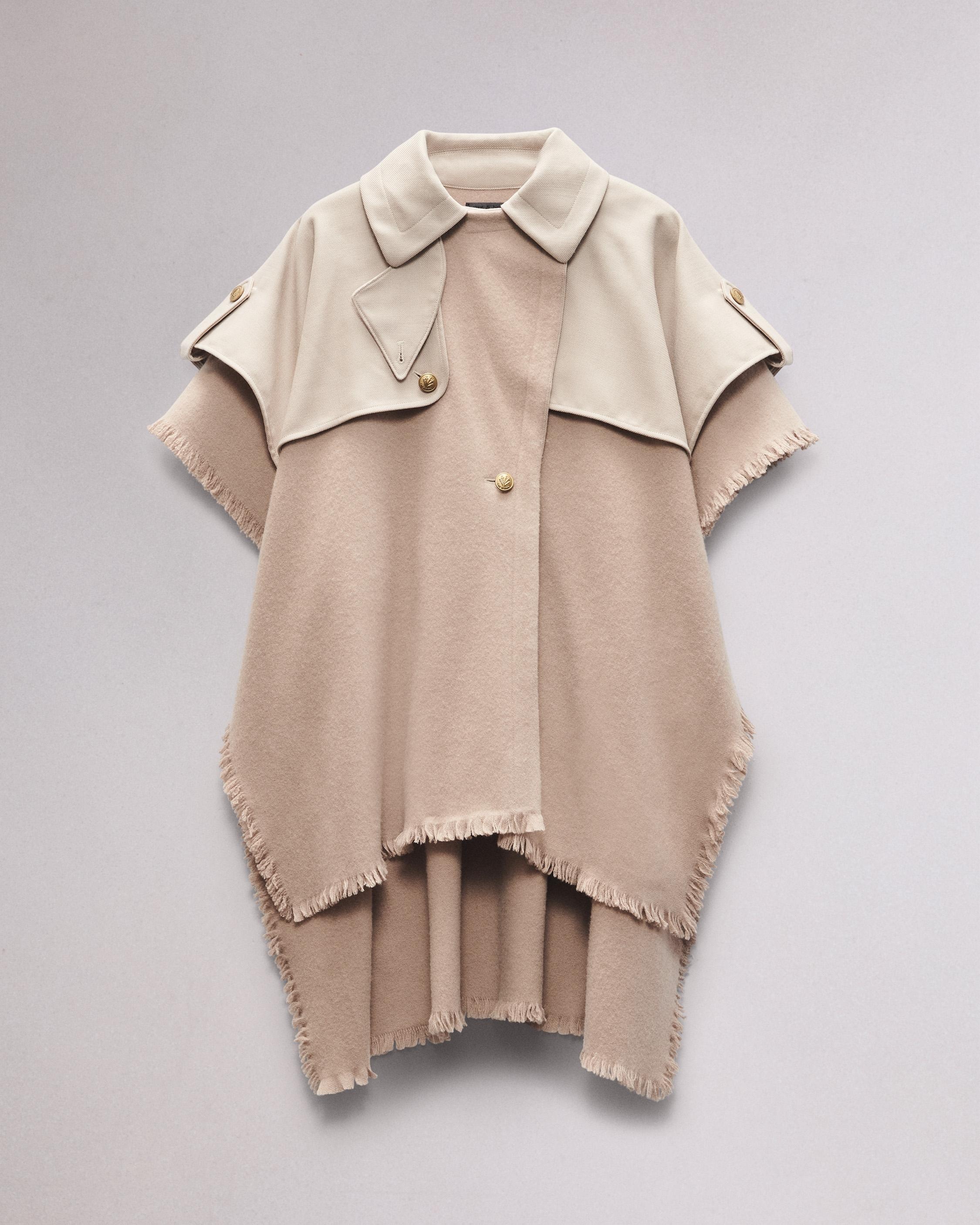 Wool Trench Poncho - 7
