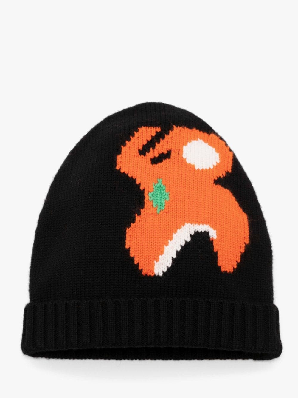 INTARSIA BEANIE HAT WITH ELEPHANT MOTIF - 1