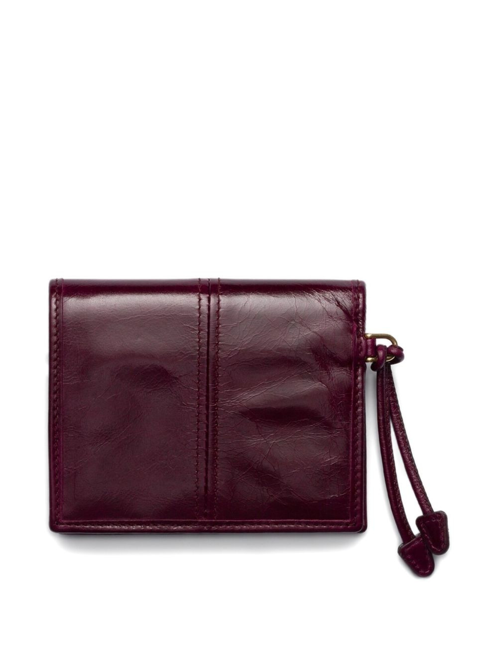 Soft Lux patent-leather logo-plaque wallet - 2