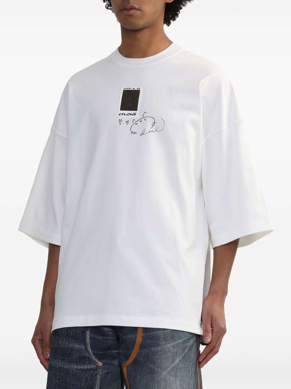 logo-print T-shirt - 3