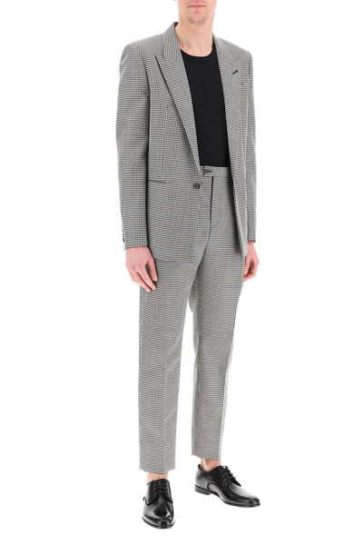 SAINT LAURENT GINGHAM WOOL TROUSERS outlook