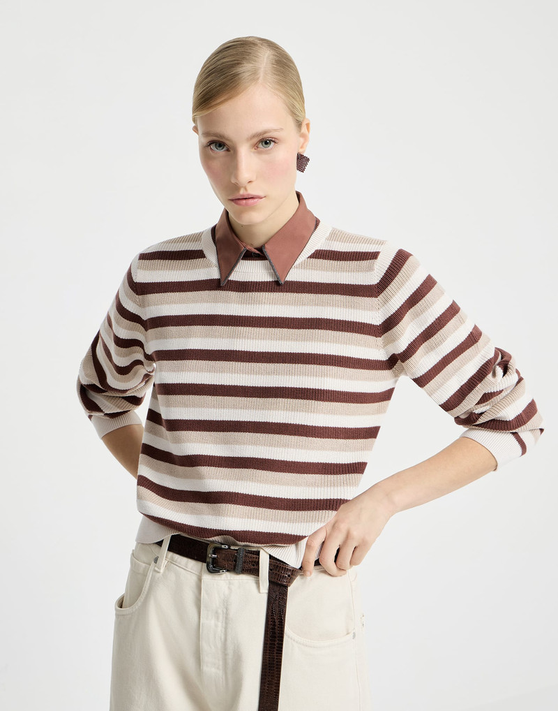 Cotton striped sweater 5