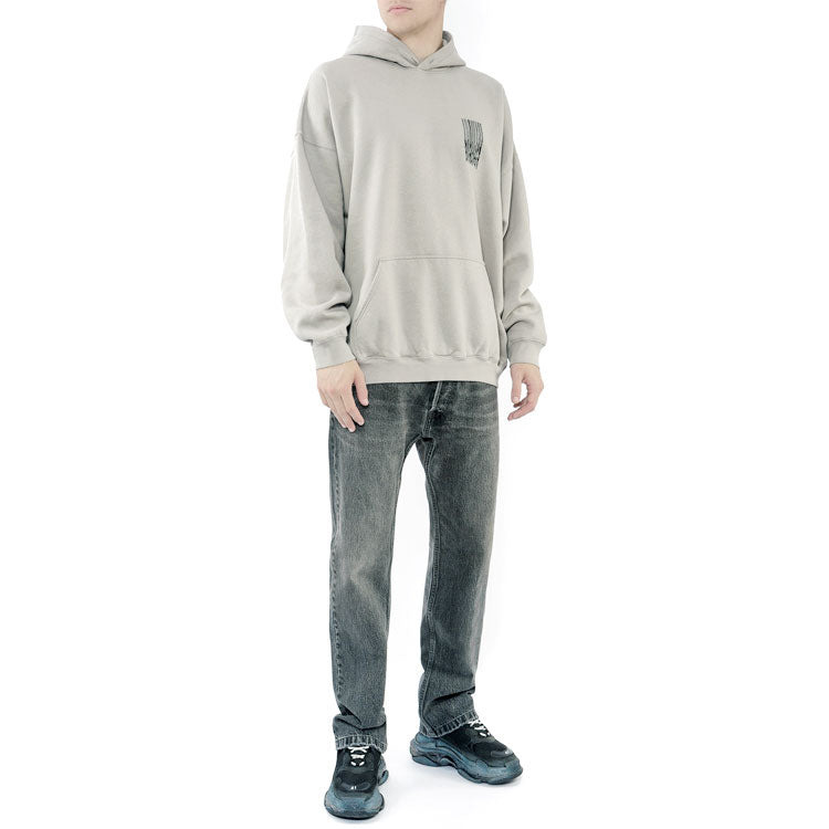 Balenciaga Barcode Cotton Hoodie 'Grey' 651799TKVE68174 - 3