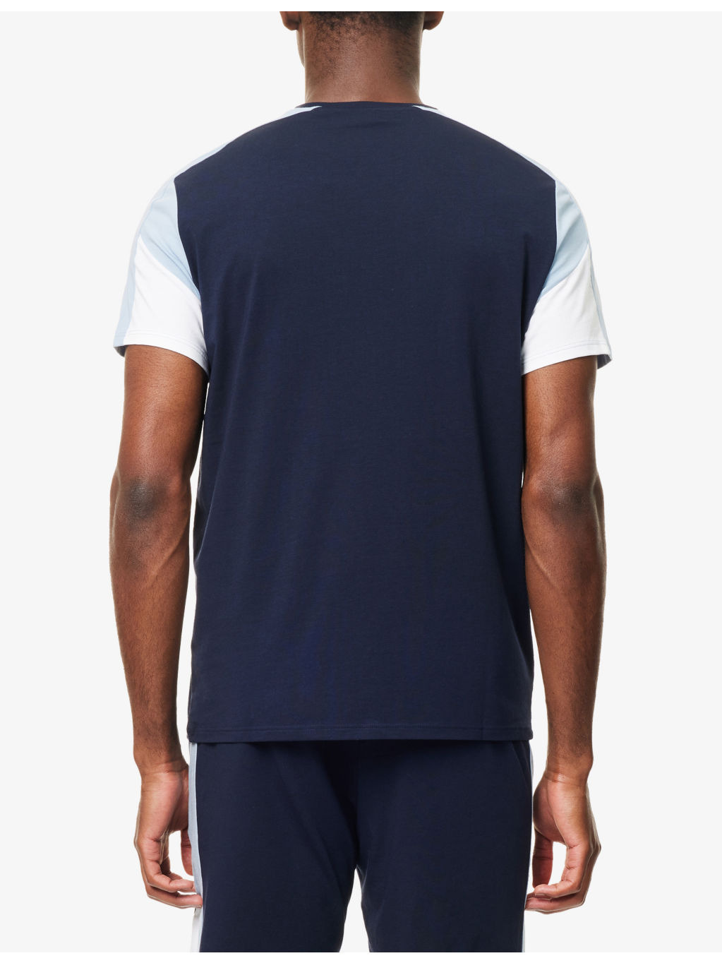 Balance Colour-Block Cotton-Jersey Blend Pyjama Top - 4