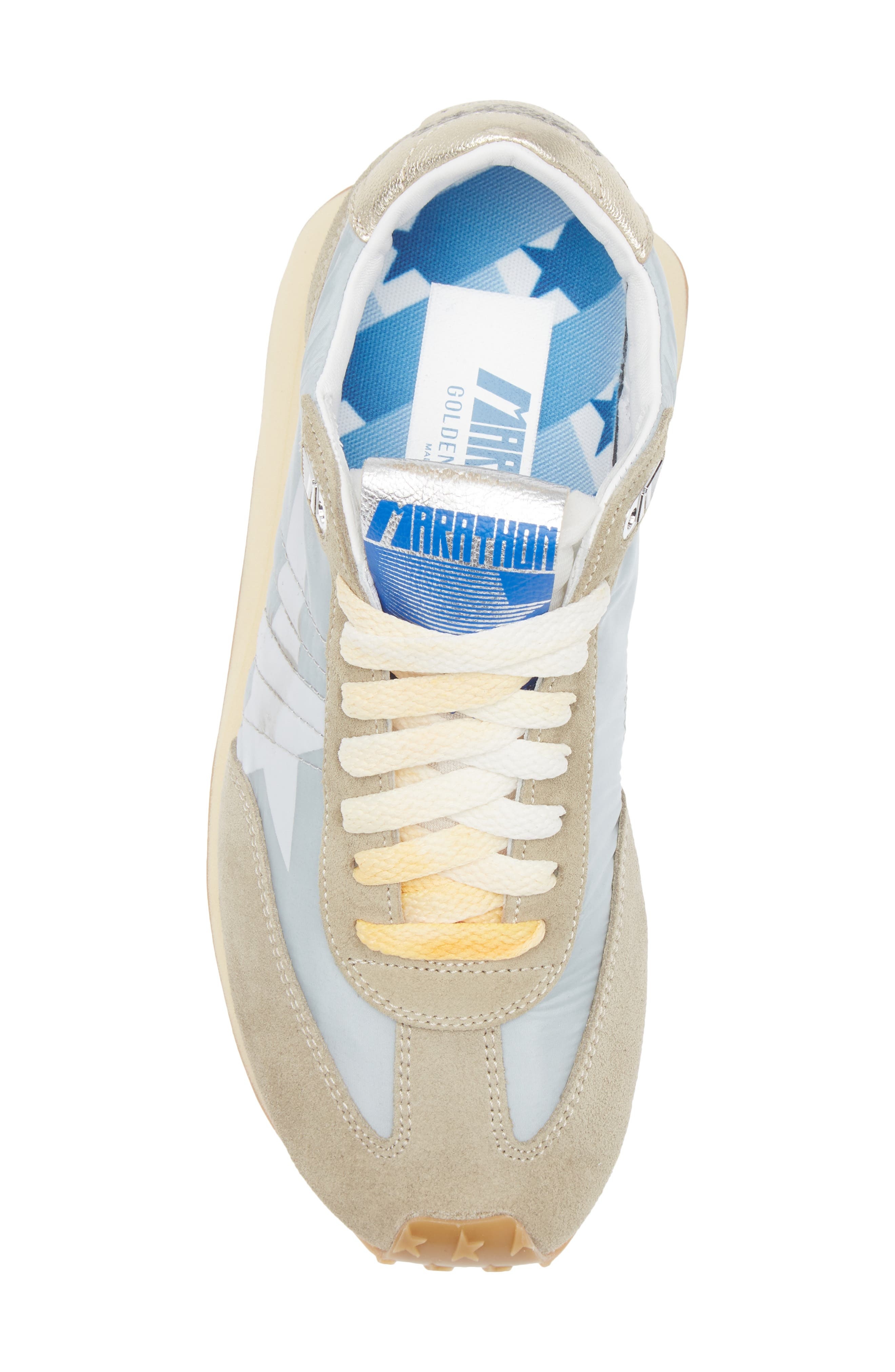Golden Goose Running Marathon Sneaker in Blue/Ice/White/Platinum at Nordstrom - 5