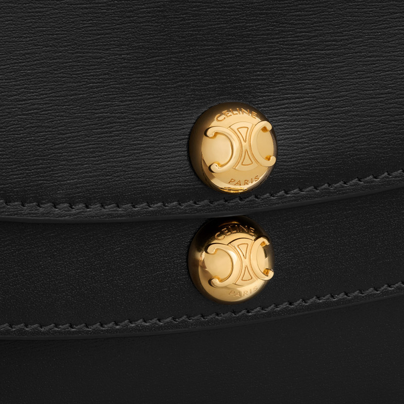 DUO WALLET ON STRAP IN Shiny calfskin 7