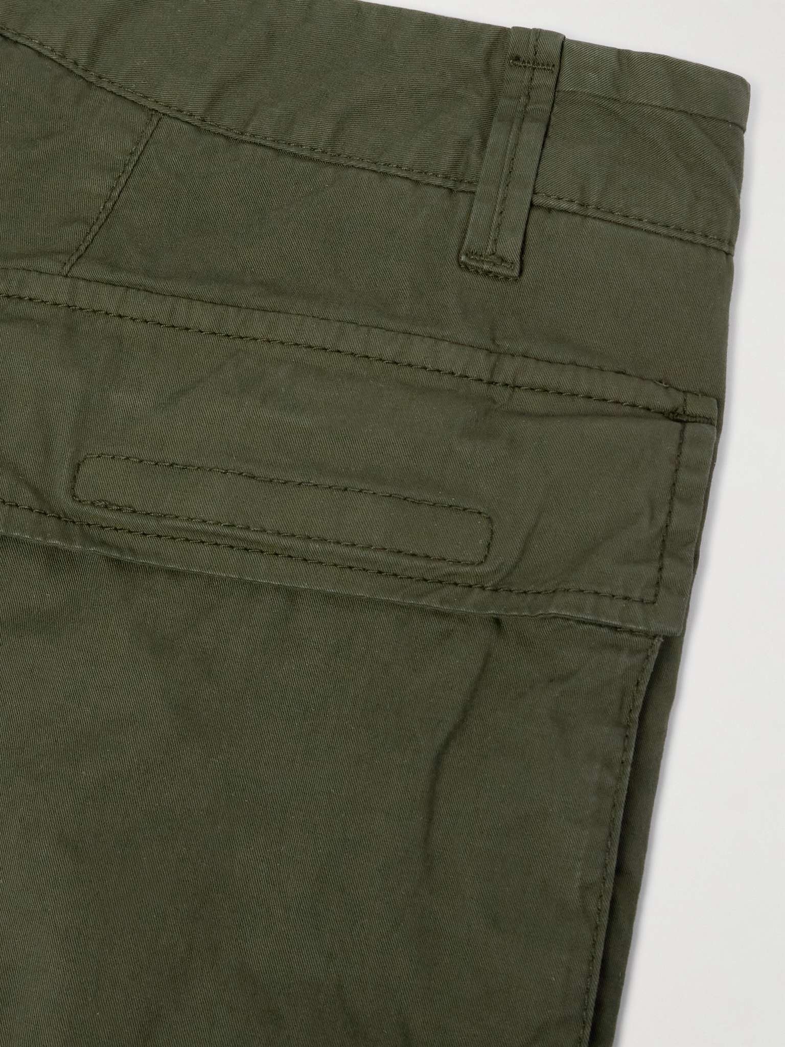Straight-Leg Logo-Appliquéd Cotton-Blend Twill Cargo Trousers - 5